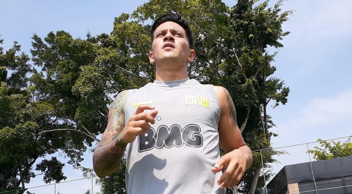 Germán Cano ainda vibra com seu primeiro gol pelo Vasco, sábado, contra o Boavista - Carlos Gregório Jr./Vasco