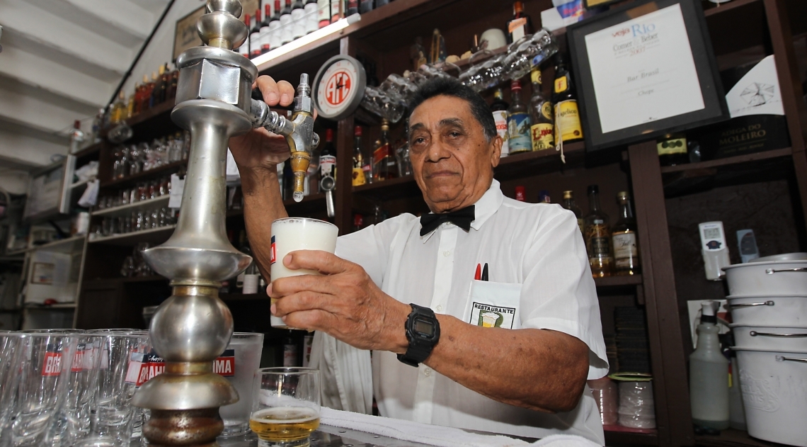 Rio de Janeiro 10/01/2019 - Bares centen&aacute;rios da cidade do Rio de Janeiro. Na foto acima Bar Brasil  Adauto Sebasti&atilde;o. Foto: Luciano Belford/Ag&ecirc;ncia O Dia - Luciano Belford/Ag&ecirc;ncia O Dia