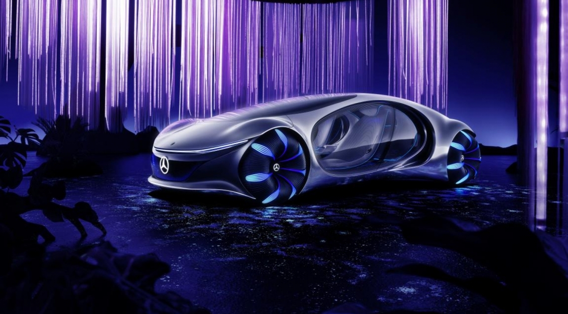 Mercedes-Benz se inspira no filme Avatar para criar conceito elétrico com aerodinâmica ativa