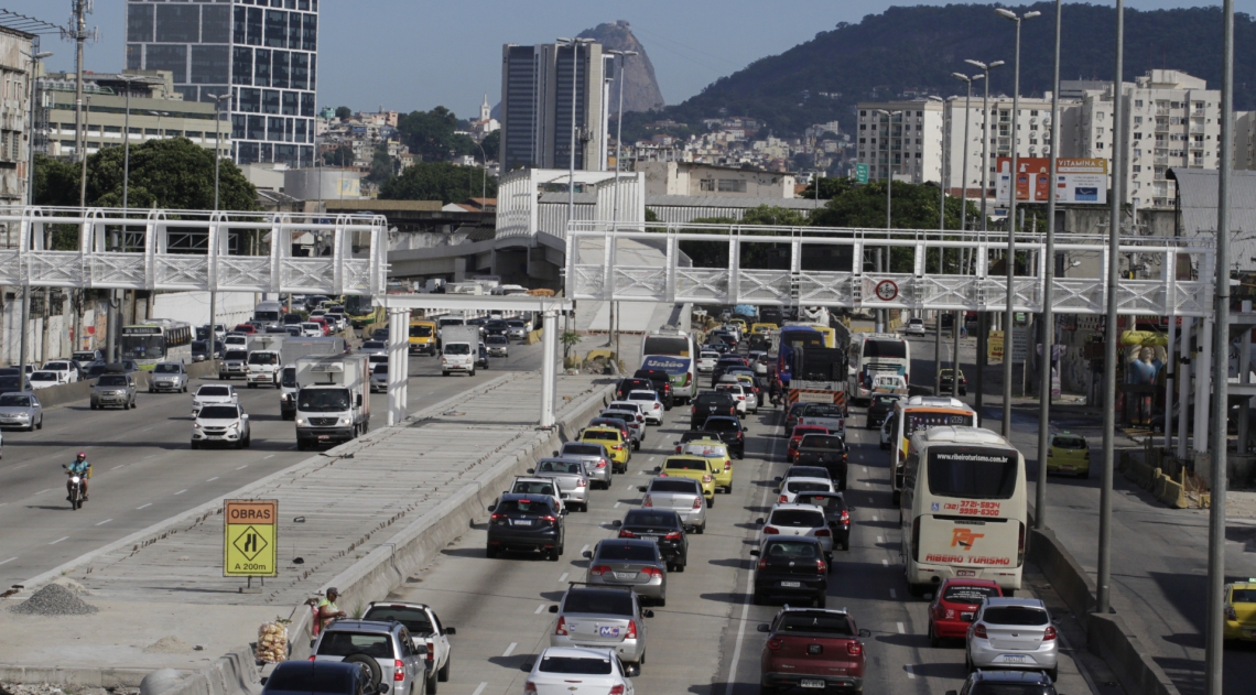 Rio,10/01/2020 - AVENIDA BRASIL- Obras na Avenida Brasil .Foto: Cleber Mendes/Agência O Dia