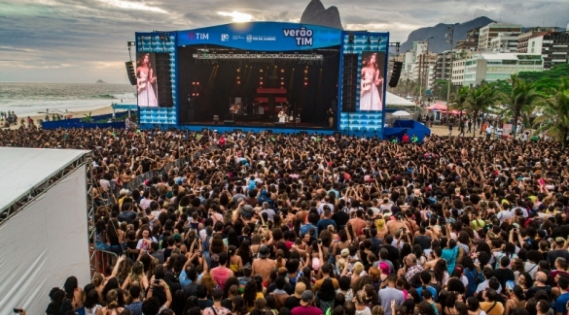 Verão Tim ocupa as areias das praias de Copacabana e Ipanema - Divulgação
