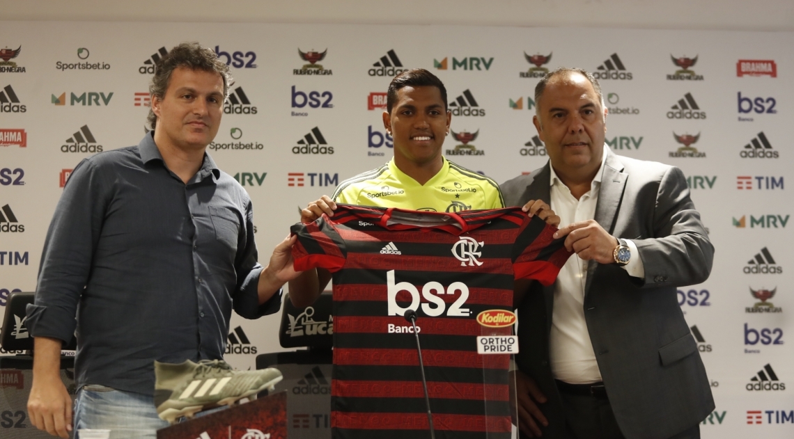 Rio, 13/01/2020, Apresentacao do novo reforco do Flamengo Pedro Rocha, foto de Gilvan de Souza / Agencia o Dia - Gilvan de Souza / Agencia O Dia