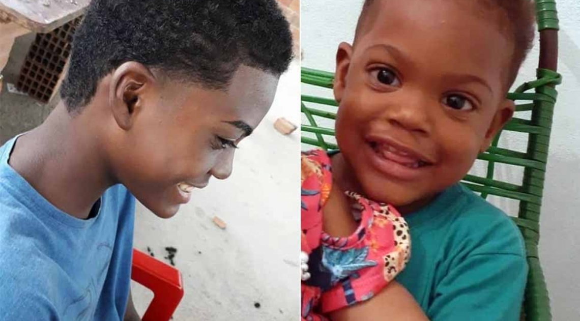 Kauã (de azul) e Kaio aproveitavam as férias brincando juntos. Enel nega versão de moradores - Arquivo Pessoal