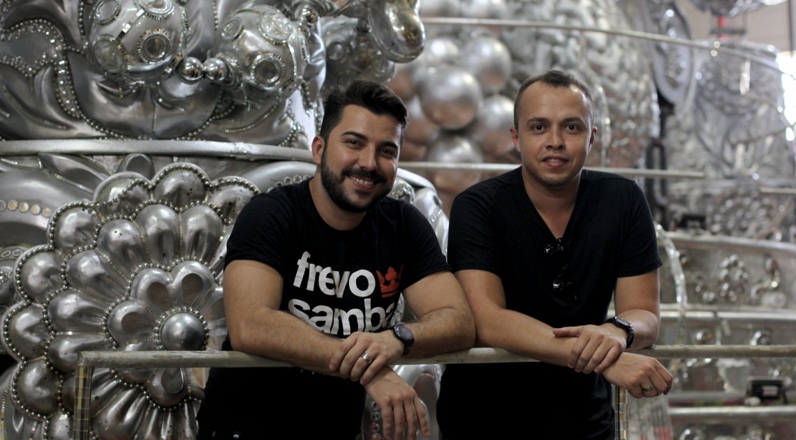 Rio de Janeiro 15/01/2019 - Os carnavalescos da Viradouro Tarcisio Zanon e Marcus Ferreira. Foto: Luciano Belford/Agência O Dia