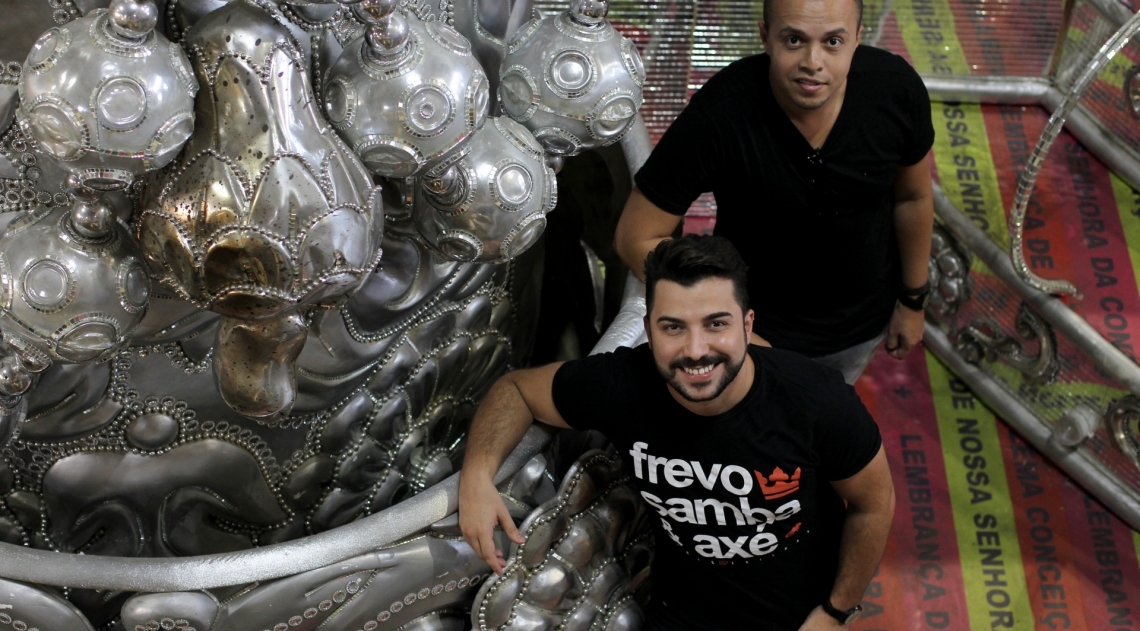 Rio de Janeiro 15/01/2019 - Os carnavalescos da Viradouro Tarcisio Zanon e Marcus Ferreira. Foto: Luciano Belford/Agência O Dia