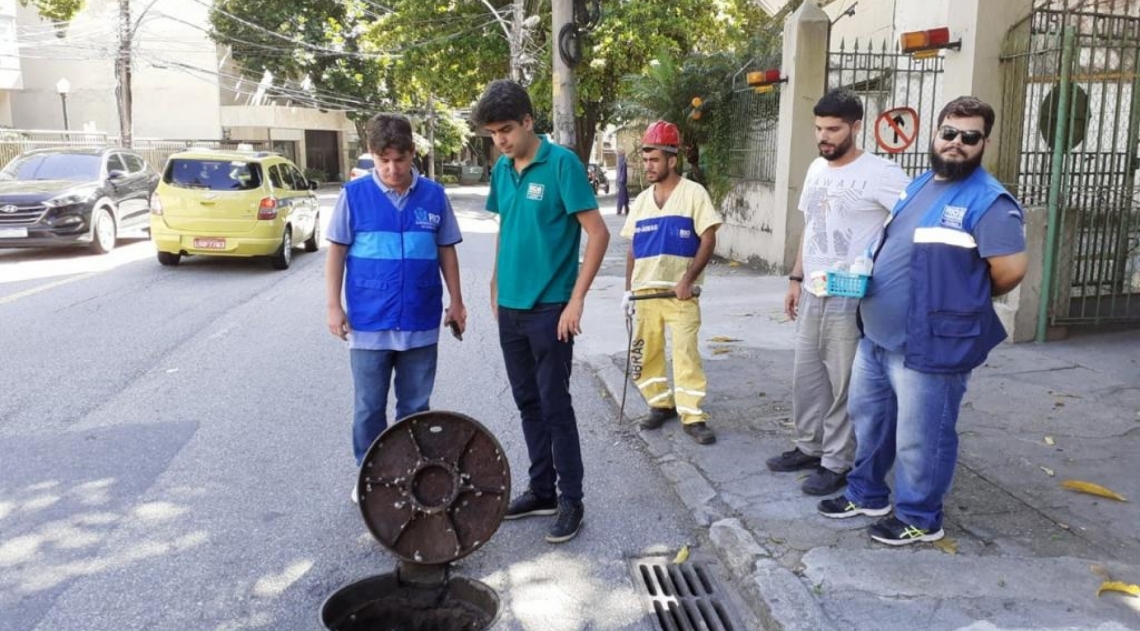 Secretário de Meio ambiente, Bernardo Egas acompanha vistoria de redes pluviais na Zona Sul - Divulgação