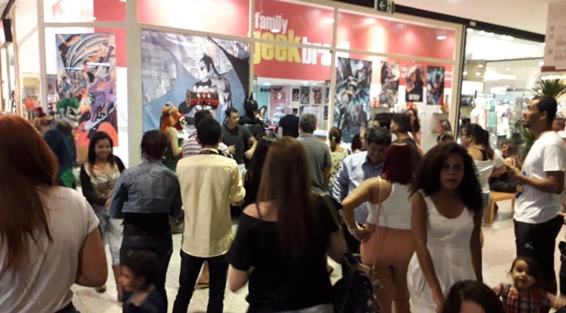 O evento é promovido pela loja Family Geek Brasil, no 2º piso, perto da Portaria C

