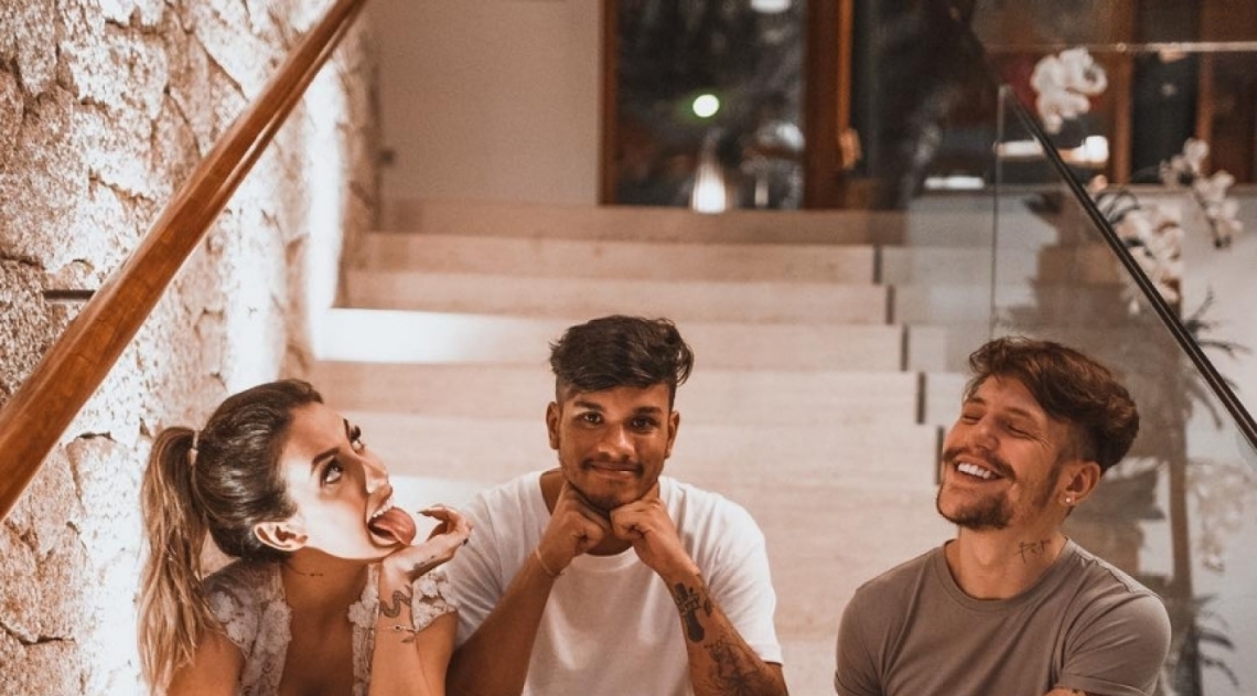 Gabi Brandt, Luan e Saulo Poncio