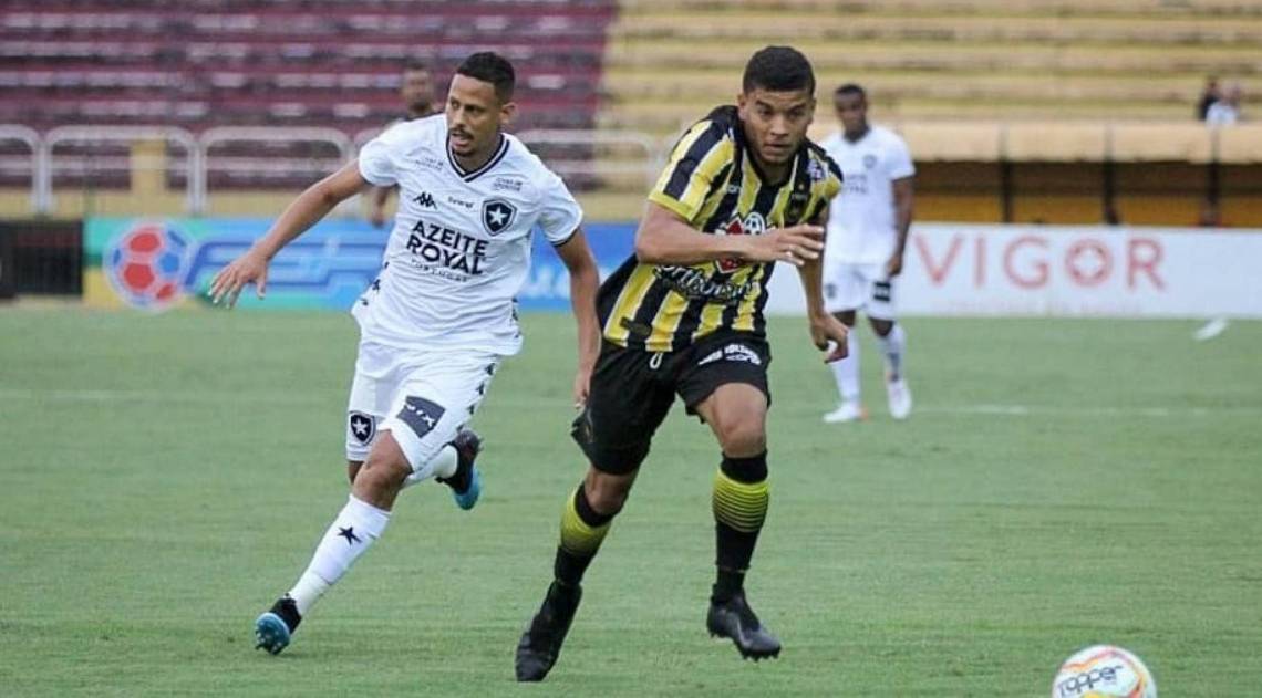 Time reservado do Botafogo não chegou a ameaçar o Volta Redonda - Reprodução Twitter Volta Redonda