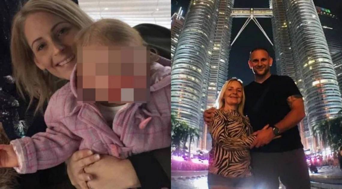 Lauren (à esquerda) descobriu que o marido estava tendo um caso com a mãe dela, Julie (à direita com Paul) - Facebook / Reprodução