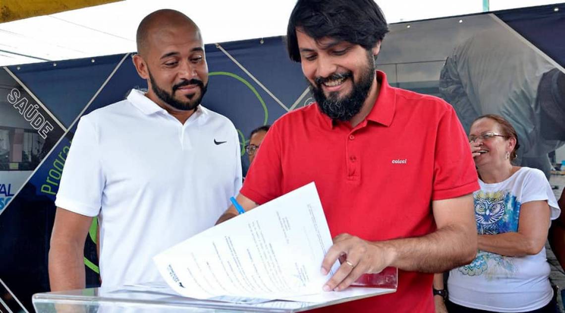 O campo de futebol da comunidade será reformado, além da construção de uma pista para caminhada e manutenção da praça - Divulgação