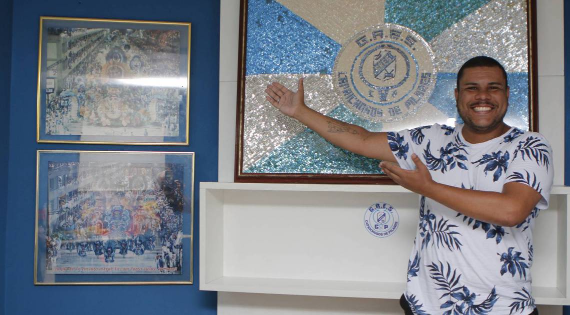 Henrique Bianchi, diretor de Carnaval da escola, é um dos responsáveis pela retomada da agremiação. Expectativa é alcançar o título - Reginaldo Pimenta