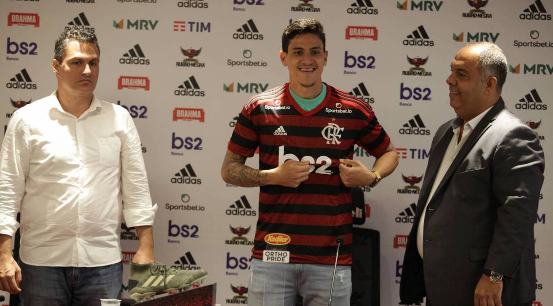 Rio, 24/01/2020 - Apresentacao do novo reforco do Flamengo. Pedro. Ninho do Urubu, zona oeste do Rio. Foto: Ricardo Cassiano/Agencia O Dia