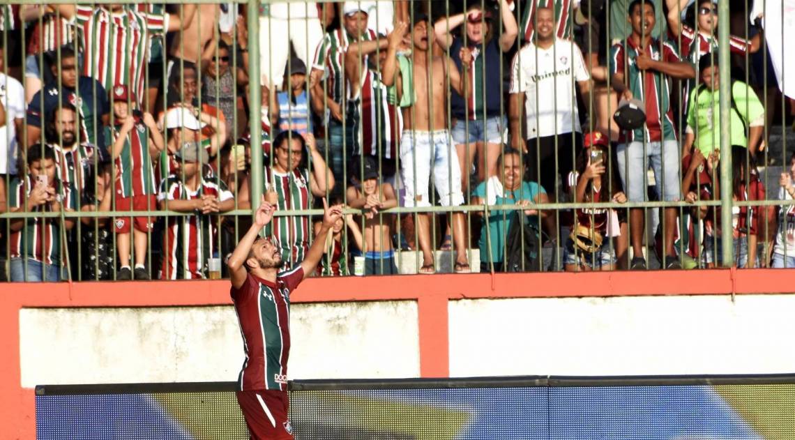 Um dos estreantes do dia, Yago fez o terceiro gol do Fluminense - Mailson Santana/Fluminense FC