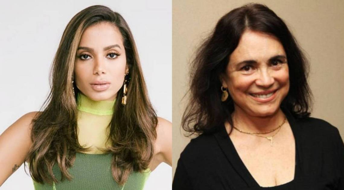 Anitta e Regina Duarte

 - Reprodução Instagram