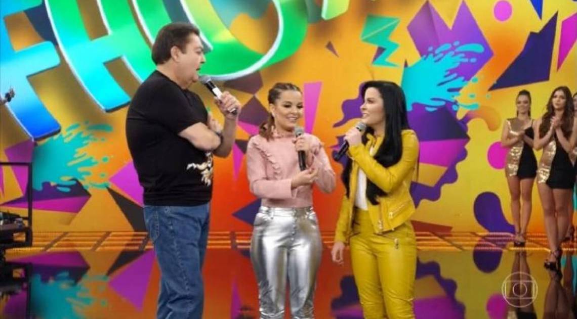 Maiara e Maraisa no 'Domingão do Faustão' - Reprodução