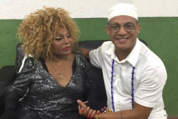 Elza Soares e o babalorixá Walace Meireles - Divulgação/ Palmer Assessoria de Comunicação