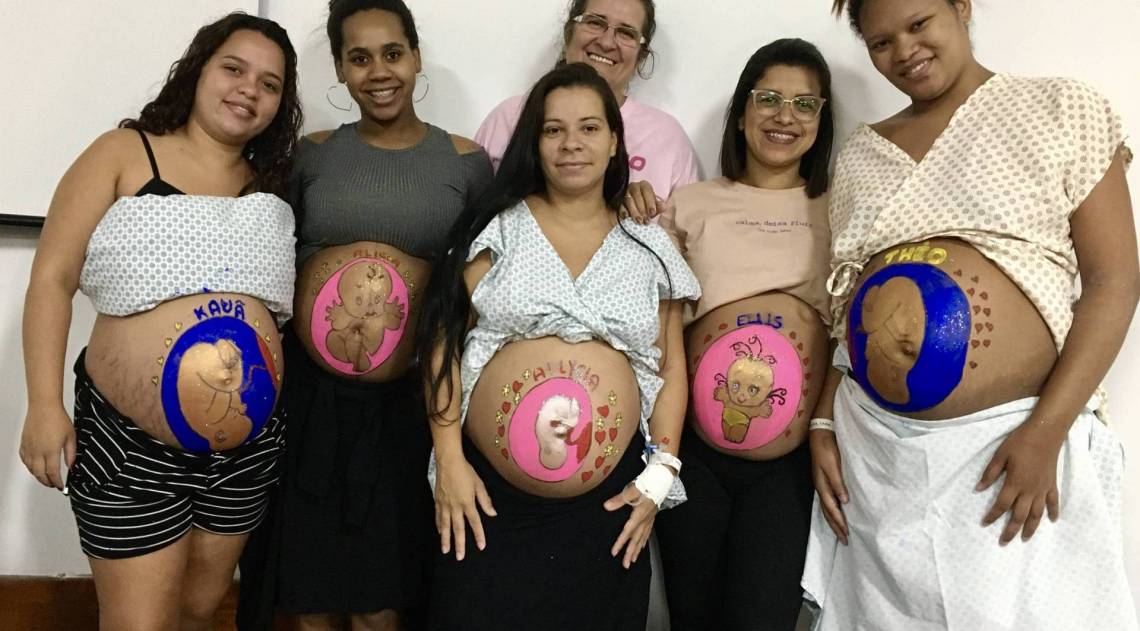 pintura em grávidas