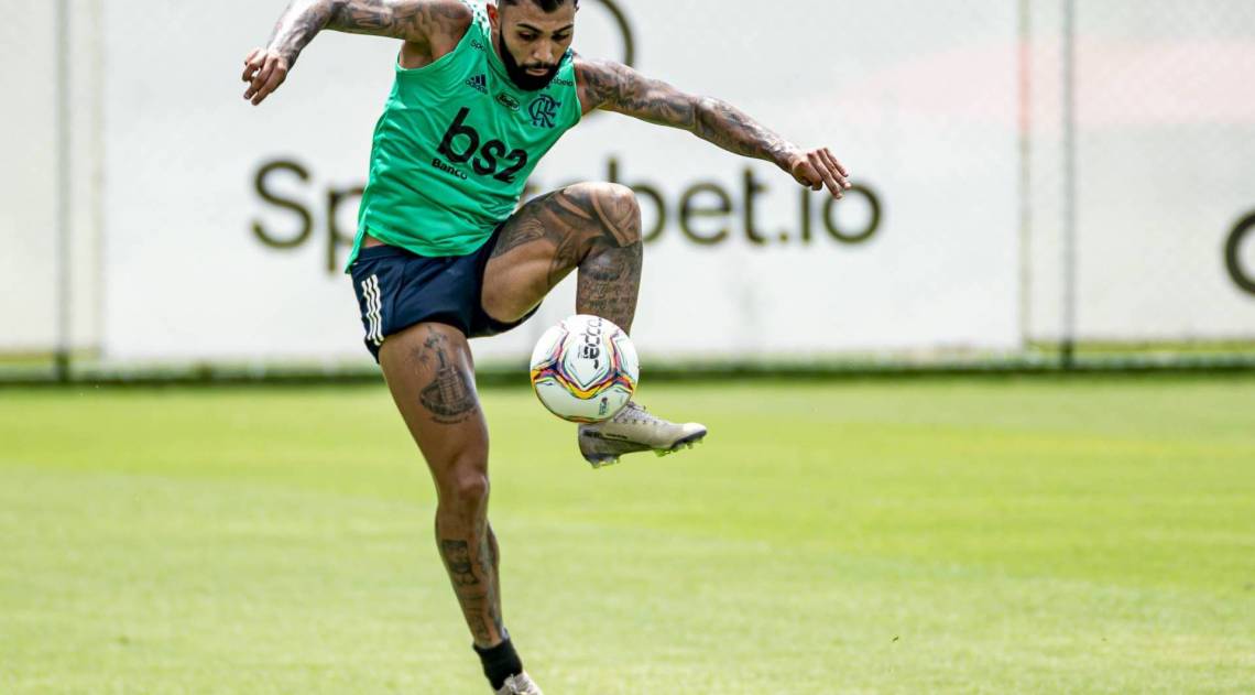 Gabigol já foi regularizado pelo Flamengo e pode jogar - Alexandre Vidal/Flamengo