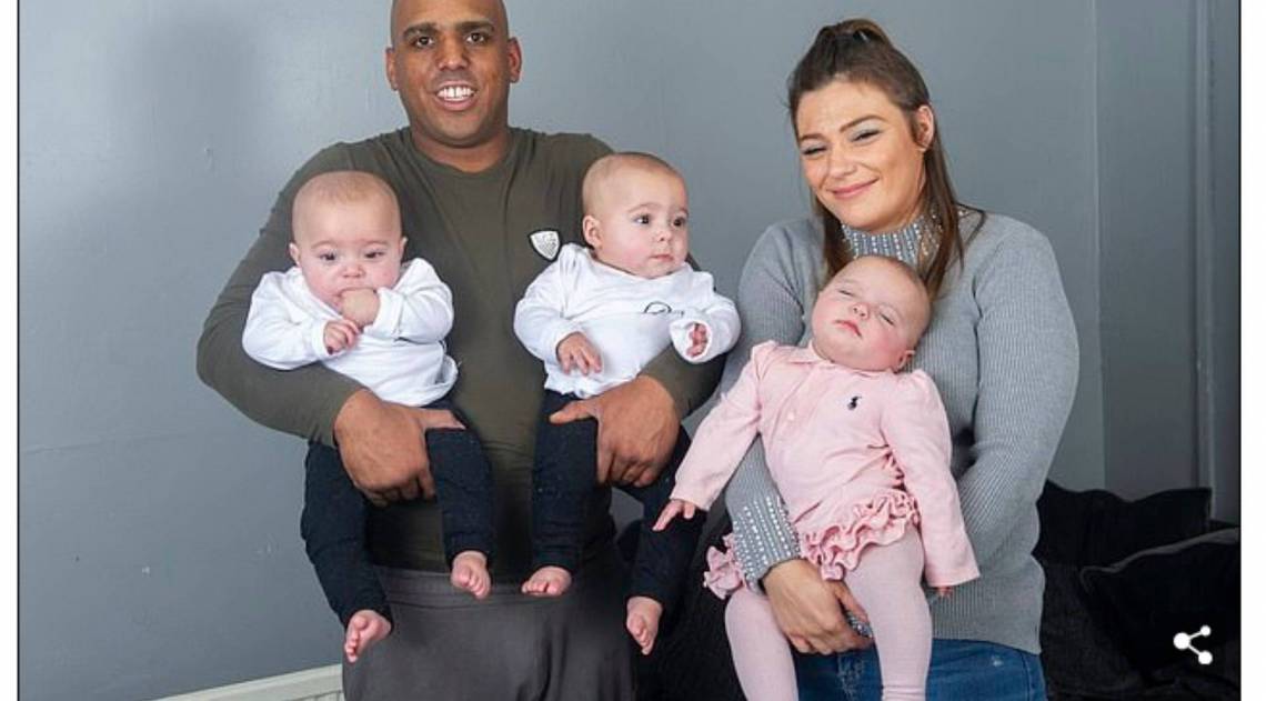 Os trigêmeos do casal sofreram a Síndrome de Transfusão Intergemelar, muito comum