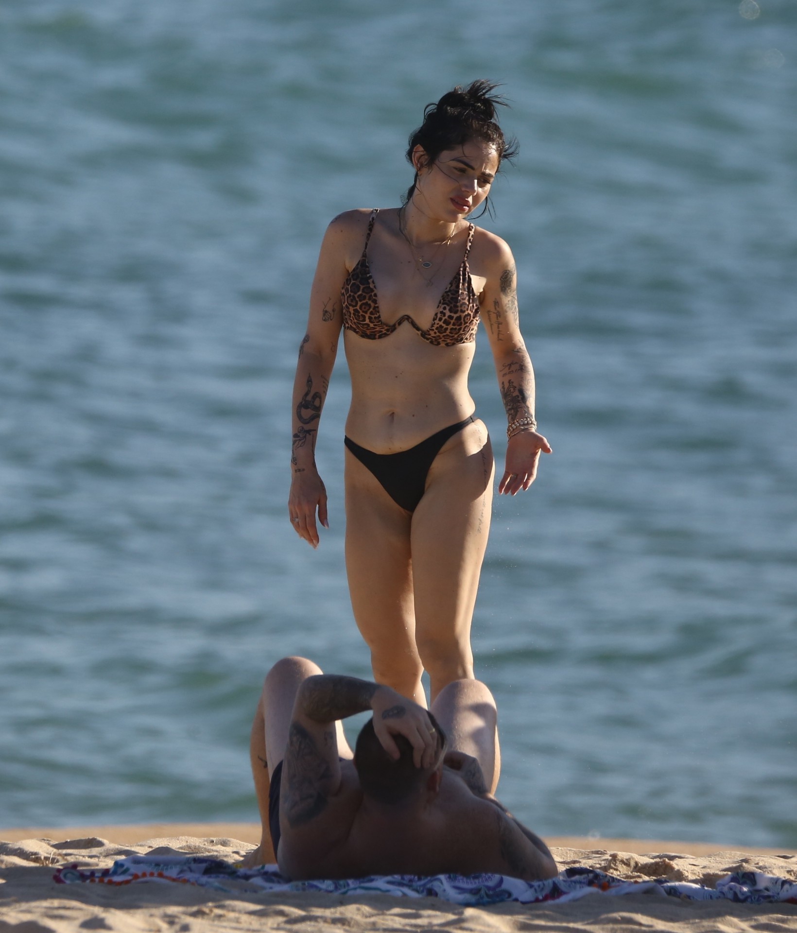 Ferrugem curte dia de praia com a mulher, Thais Vasconcelos - AgNews / AgNews