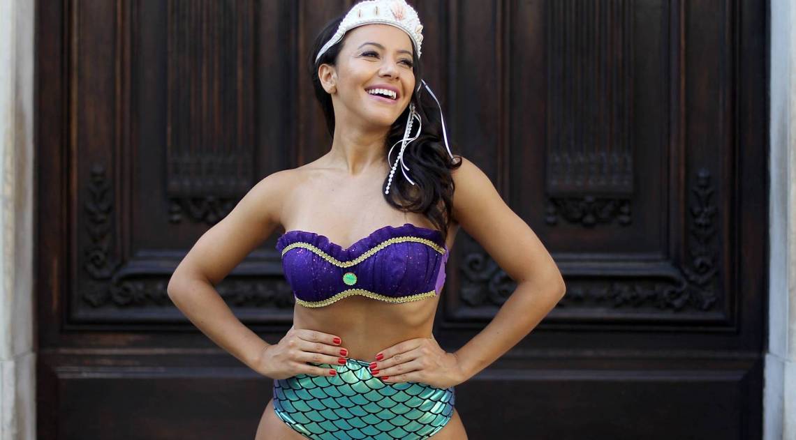 Rio de Janeiro 31/01/2019 - Ensaio tema de Carnaval com a modelo Juliana no SAARA. Foto: Luciano Belford/Agencia O Dia