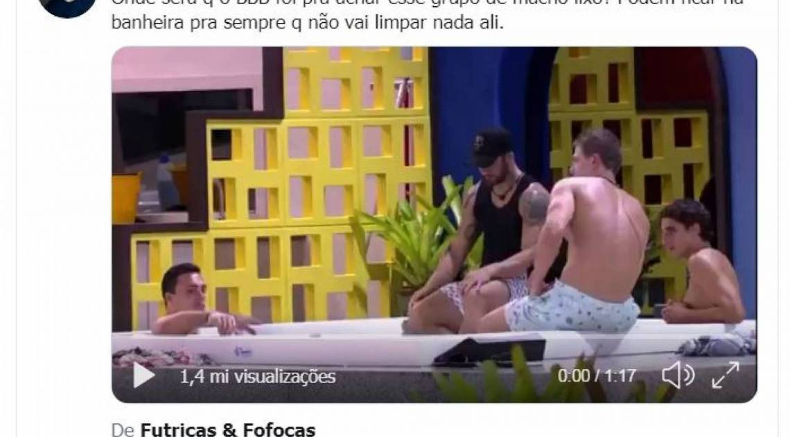 Print das postagens de Felipe Neto no Twitter sobre o 'BBB 20'