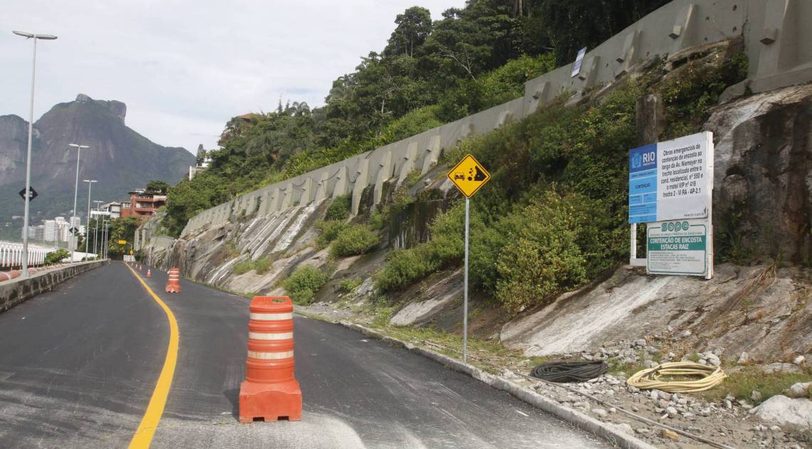Rio de Janeiro - RJ  - 31/01/2020 - Prefeito Marcelo Crivella fala sobre as obras na Avenida Niemeyer, na manha de hoje - Foto Reginaldo Pimenta / Agencia O Dia