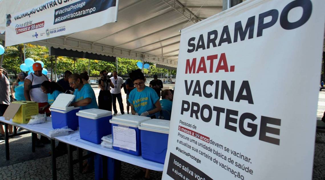 Campanha de vacina&ccedil;&atilde;o contra o Sarampo no Rio vai at&eacute; o fim de mar&ccedil;o - Estefan Radovicz / Ag&ecirc;ncia O Dia