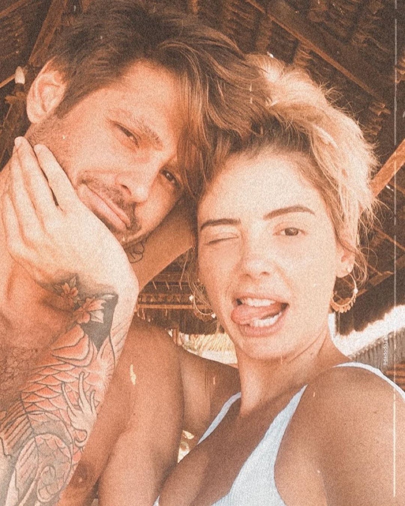 Dado Dolabella e a namorada, Nina Dolabella - Reprodução Internet