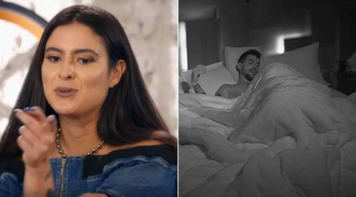 Hana assiste à cena em que faz sexo oral em Lipe - Reprodução