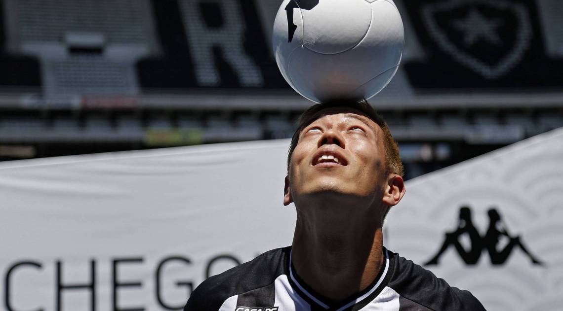 Apresentacao de Honda do Botafogo no Estadio Nilton Santos. 08 de Fevereiro de 2020, Rio de Janeiro, RJ, Brasil. Foto: Vitor Silva/Botafogo. .Imagem protegida pela Lei do Direito Autoral Nº 9.610, DE 19 DE FEVEREIRO DE 1998. -  Vitor Silva/Botafogo