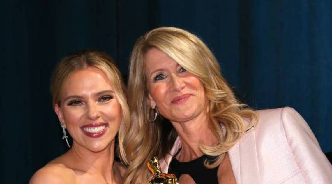 Scarlett Johansson e Laura Dern concorriam na categoria 'Melhor Atriz Coadjuvante', que consagrou Laura