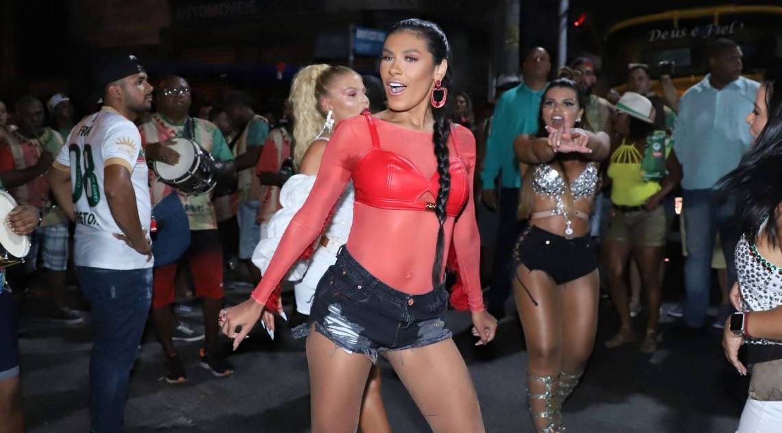 Luísa Sonza, Pocah e David Brazil participam de ensaio da Grande Rio