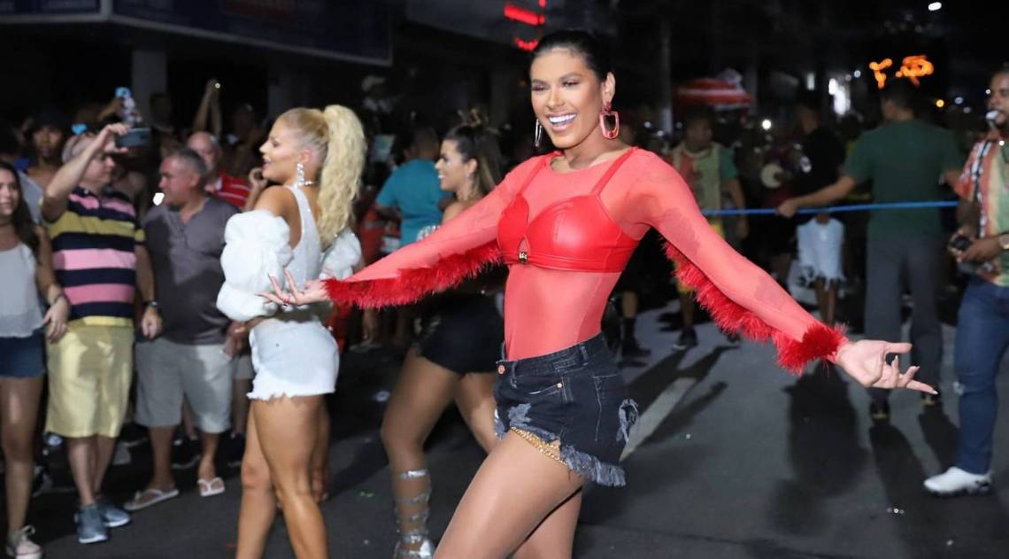 Luísa Sonza, Pocah e David Brazil participam de ensaio da Grande Rio