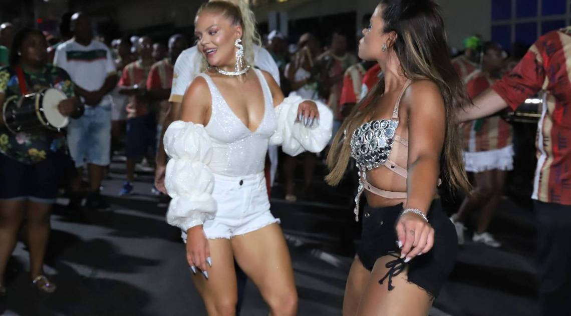 Luísa Sonza, Pocah e David Brazil participam de ensaio da Grande Rio