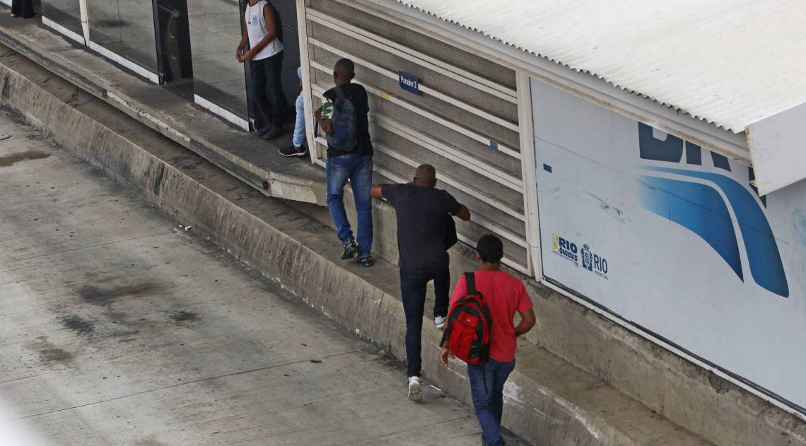 Rio de Janeiro - RJ  - 10/02/2020 - Especial BRT Transolimpica - na foto, esta&ccedil;ao Sao Jose de Magalhaes Bastos, zona oeste do Rio de Janeiro -  Foto Reginaldo Pimenta / Agencia O Dia