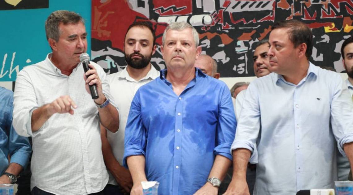 Paulo Bagueira, Axel Grael e Rodrigo Neves - Divulgação