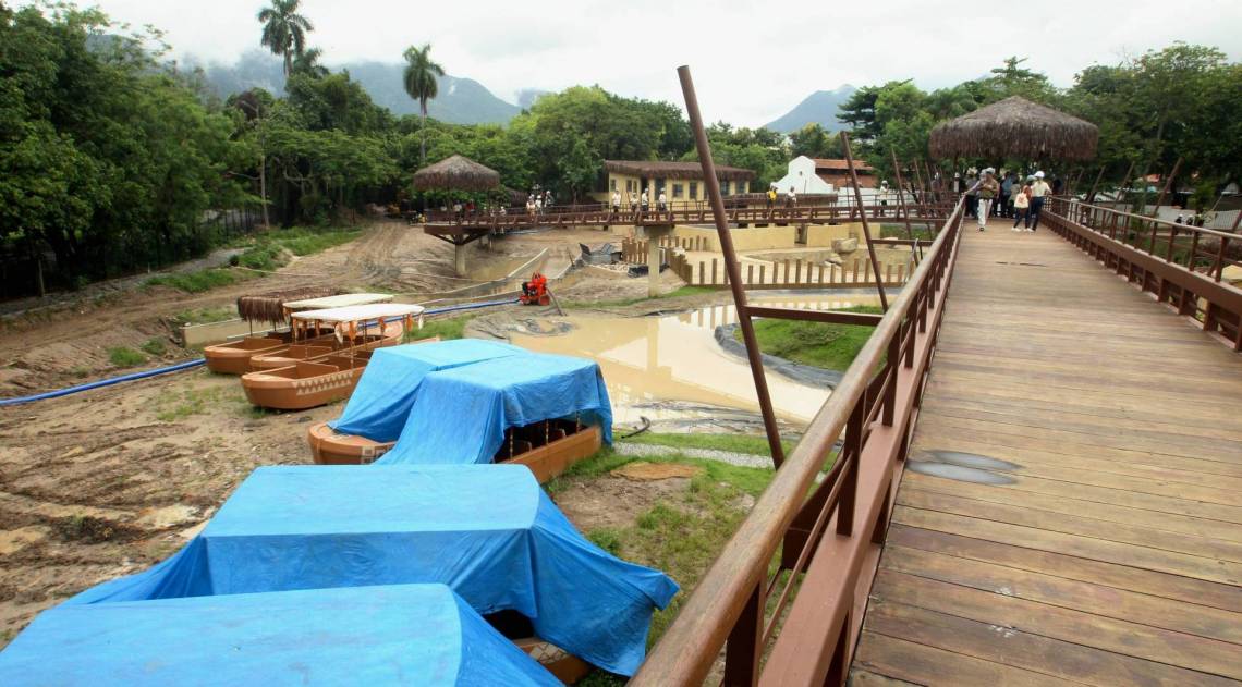 Apresentação das obras do novo Zoológico do Rio, que se chamará, Bio Parque do Rio, na Quinta da Boa Vista.Na foto,dependências e obras do Zoo.