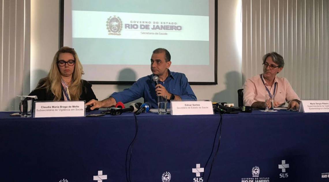 Secretaria estadual de Saúde faz coletiva sobre o caso - Anderson Justino / Agência O DIA