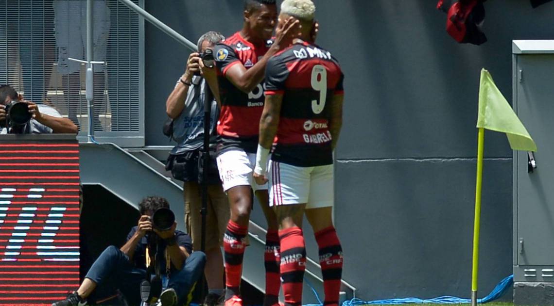 16/02/2020 -  AGENCIA DE NOTICIAS - PARCEIRO -  - Bruno Henrique do Flamengo, comemora o gol durante partida contra o Athletico PR em jogo válido pela Supercopa do Brasil 2020 no estádio Mané Garrincha em Brasília, neste domingo, 16.  Foto: Clever Felix/Parceiro/Agência O Dia