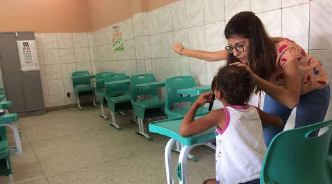 Exames são realizados dentro da sala de aula - Prefeitura de Saquarema