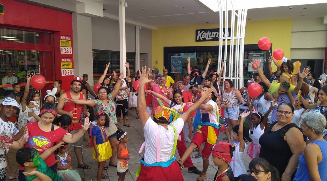Folia infantil no Shopping Jardim Guadalupe