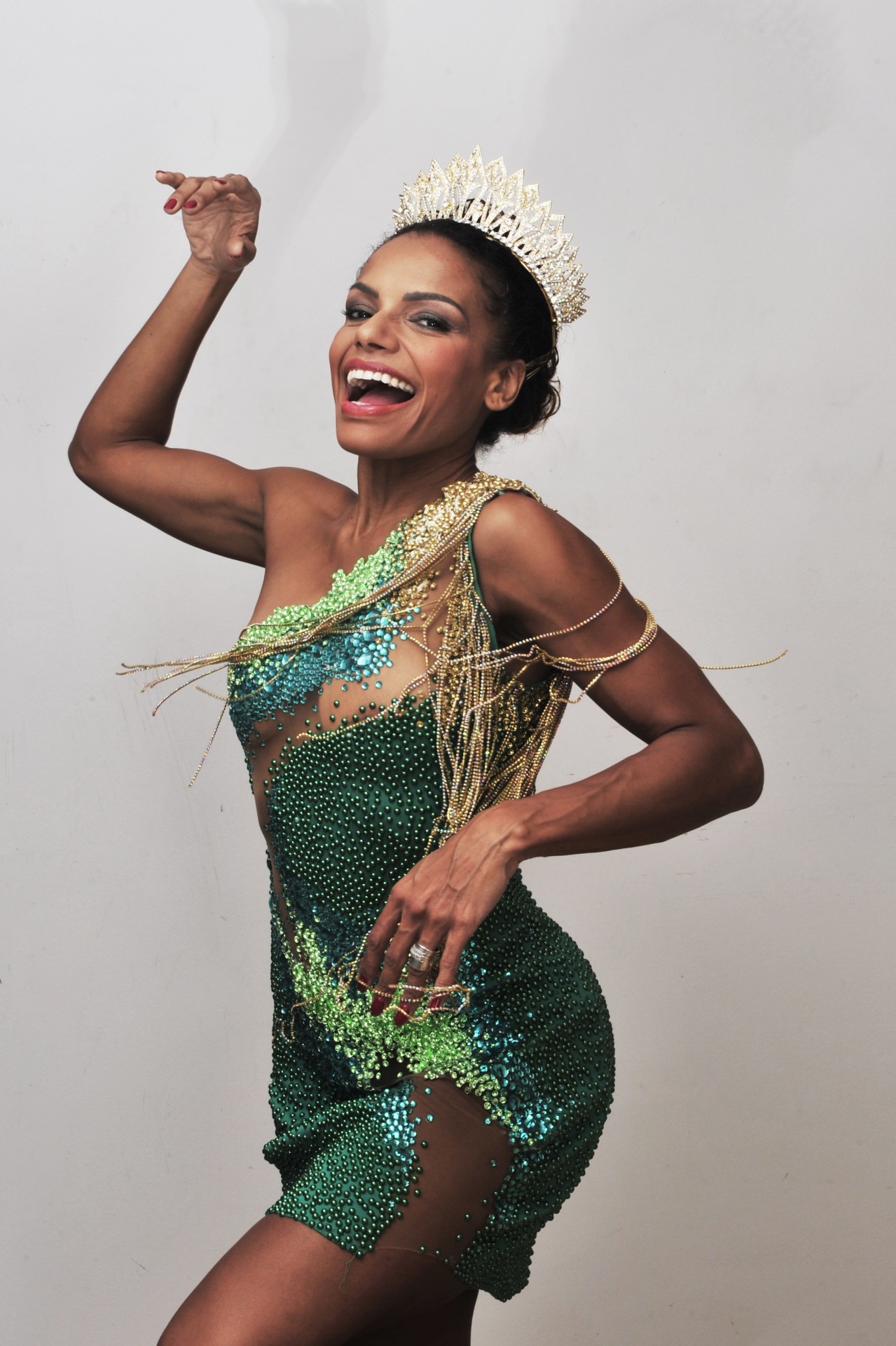 Rainha de bateria Quitéria Chagas, do Império Serrano. Yuri Graneiro/Divulgação - Yuri Graneiro