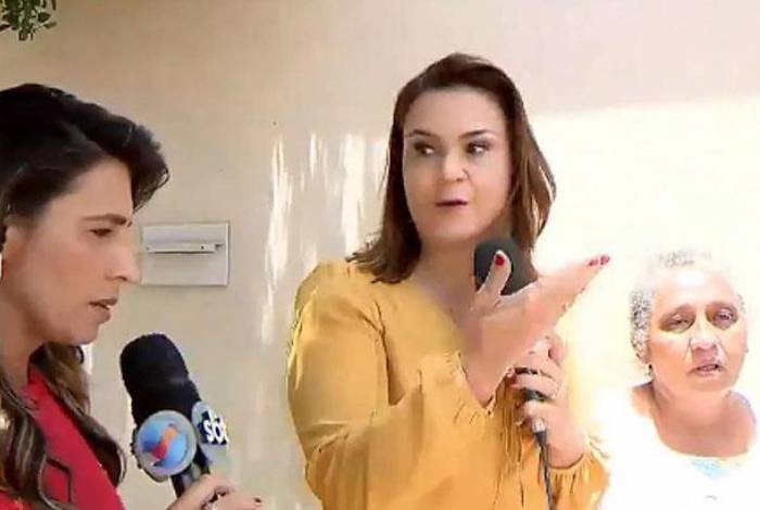 Jornalista do SBT tenta invadir entrevista ao vivo da Globo
