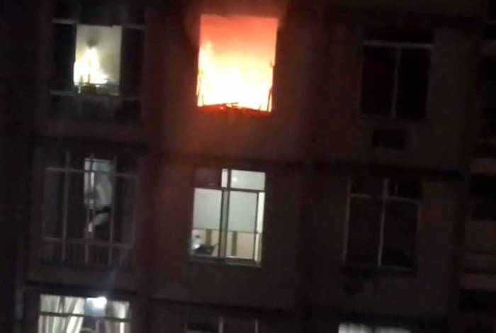 Fogo atingiu apartamento no quinto andar do prédio