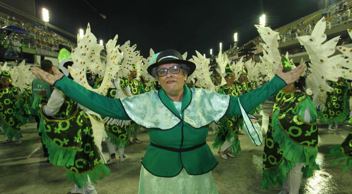 Carnaval 2020 - Desfile da Escola de Samba do Grupo da S&eacute;rie A, G.R.E.S Imperio Serrano no Samb&oacute;dromo da Marqu&ecirc;s de Sapuca&iacute;, no centro da cidade do Rio de Janeiro nesta s&aacute;bado (22). Foto: Estefan Radovicz/Ag&ecirc;ncia O Dia
