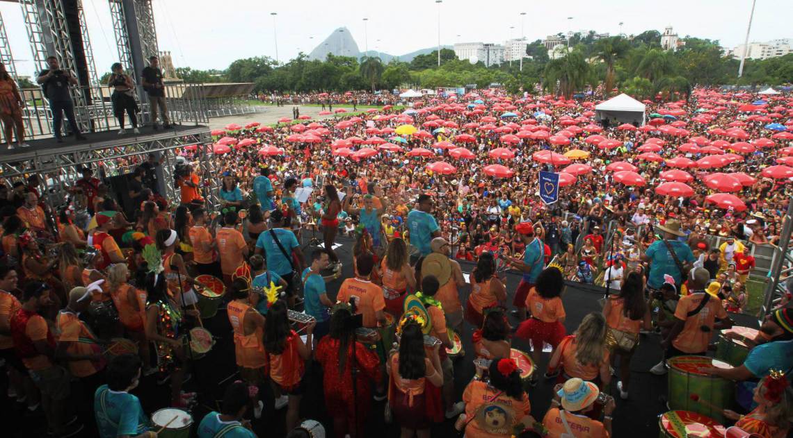 No Aterro do Flamengo, se apresentou o Bangalafumenga