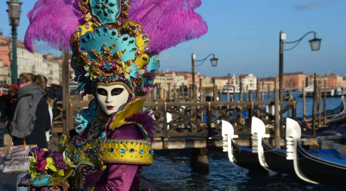 Tradicional Carnaval de Veneza, na Itália - AFP