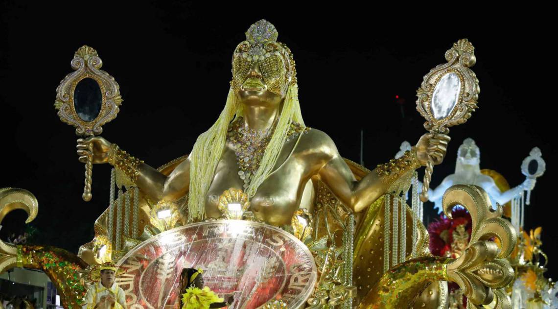 Carnaval 2020 - Desfile da Escola de Samba do Grupo Especial, G.R.E.S Unidos da Viradouro, no Sambódromo da Marquês de Sapucaí, no centro da cidade do Rio de Janeiro nesta segunda (24). Foto: Gilvan de Souza/Agência O Dia